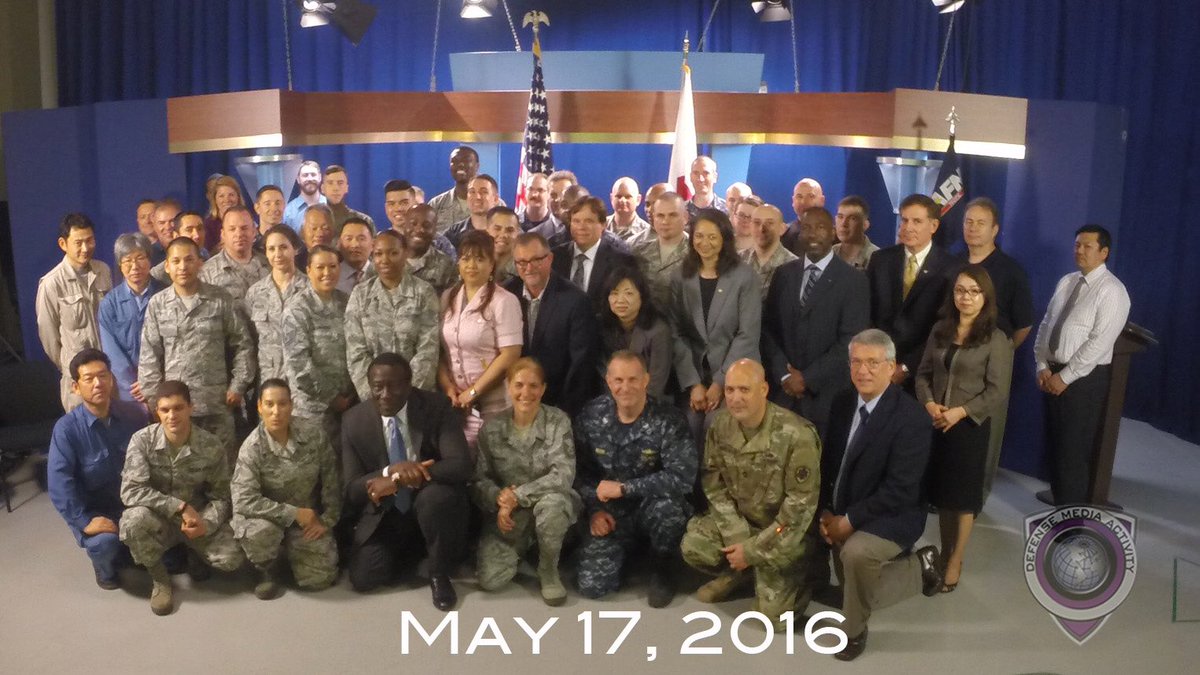 Your <a href="/AFNPacificNow/">American Forces Network Pacific</a> team during a visit from <a href="/DirectorDMA/">Director DMA</a>.