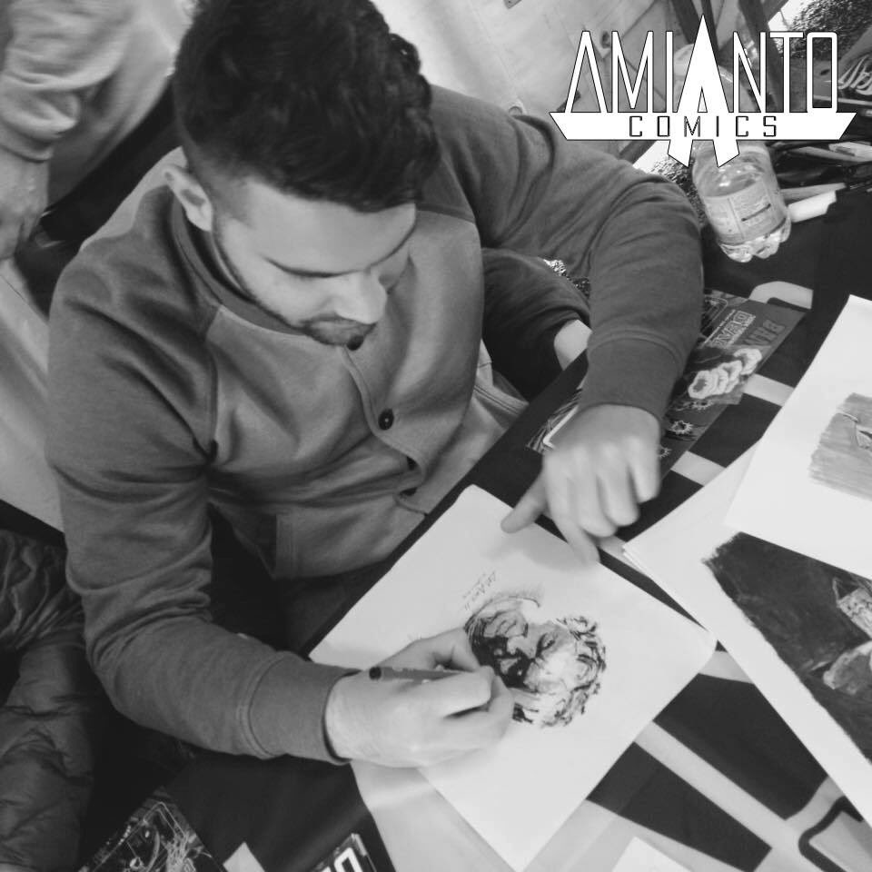 Galex_89's tweet photo. @dracomics #dracomics #fiera #fumetti #comics #amiantocomics #illustration #drawing https://t.co/Flocc8UnH1