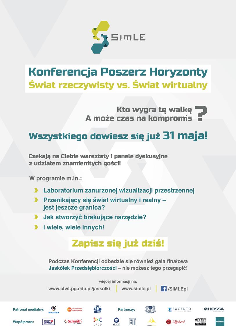 radio_mors's tweet image. Świat rzeczywisty vs. świat wirtualny to hasło konferencji Poszerz Horyzonty koła #SimLE mors.ug.edu.pl/media/aktualno…