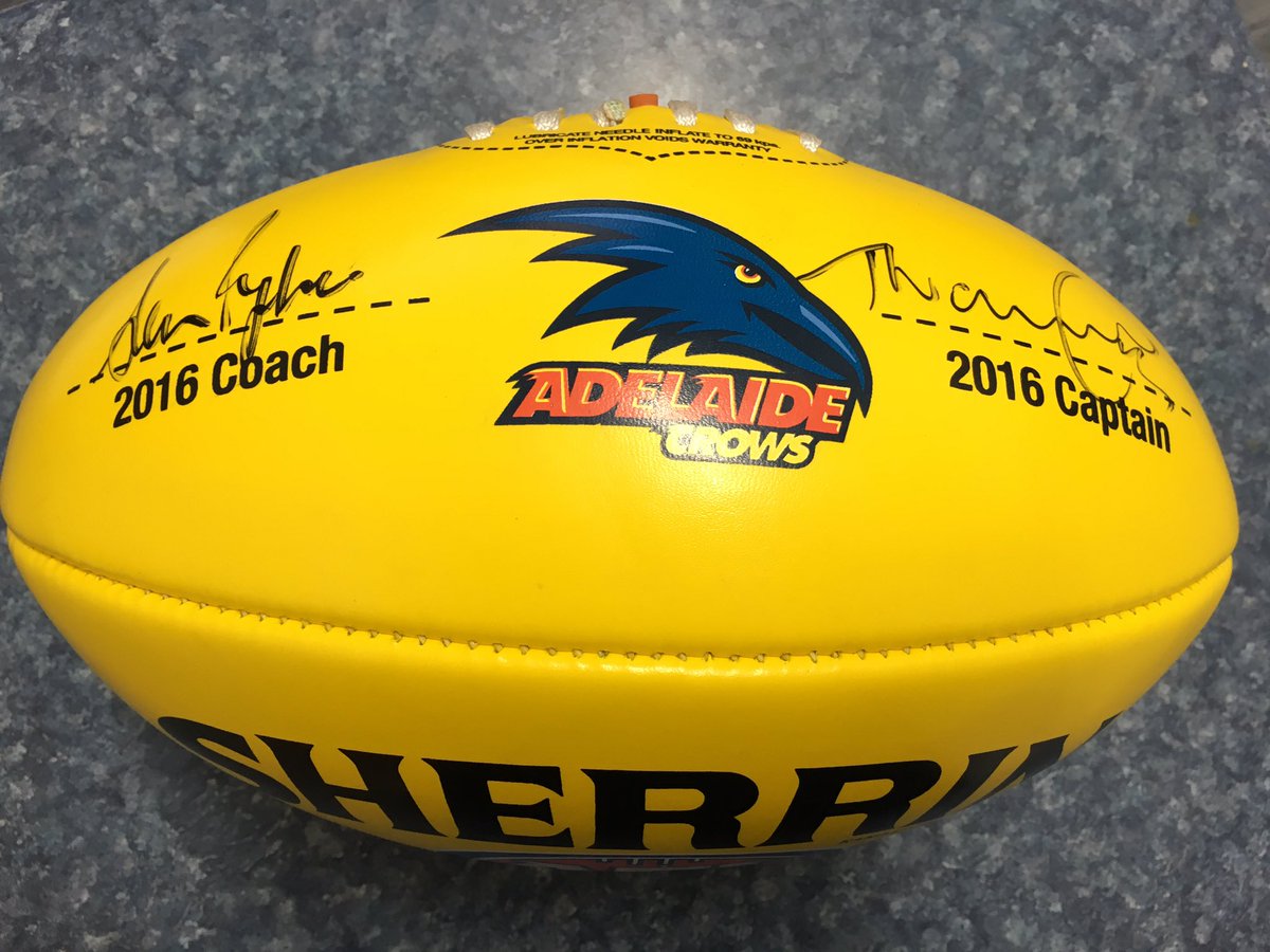 Adelaide_FC's tweet photo. Feelin' lucky 🍀? We'll give away a signed footy after 8pm (SA) time tonight #weflyasone https://t.co/qQ0aoNBi9X
