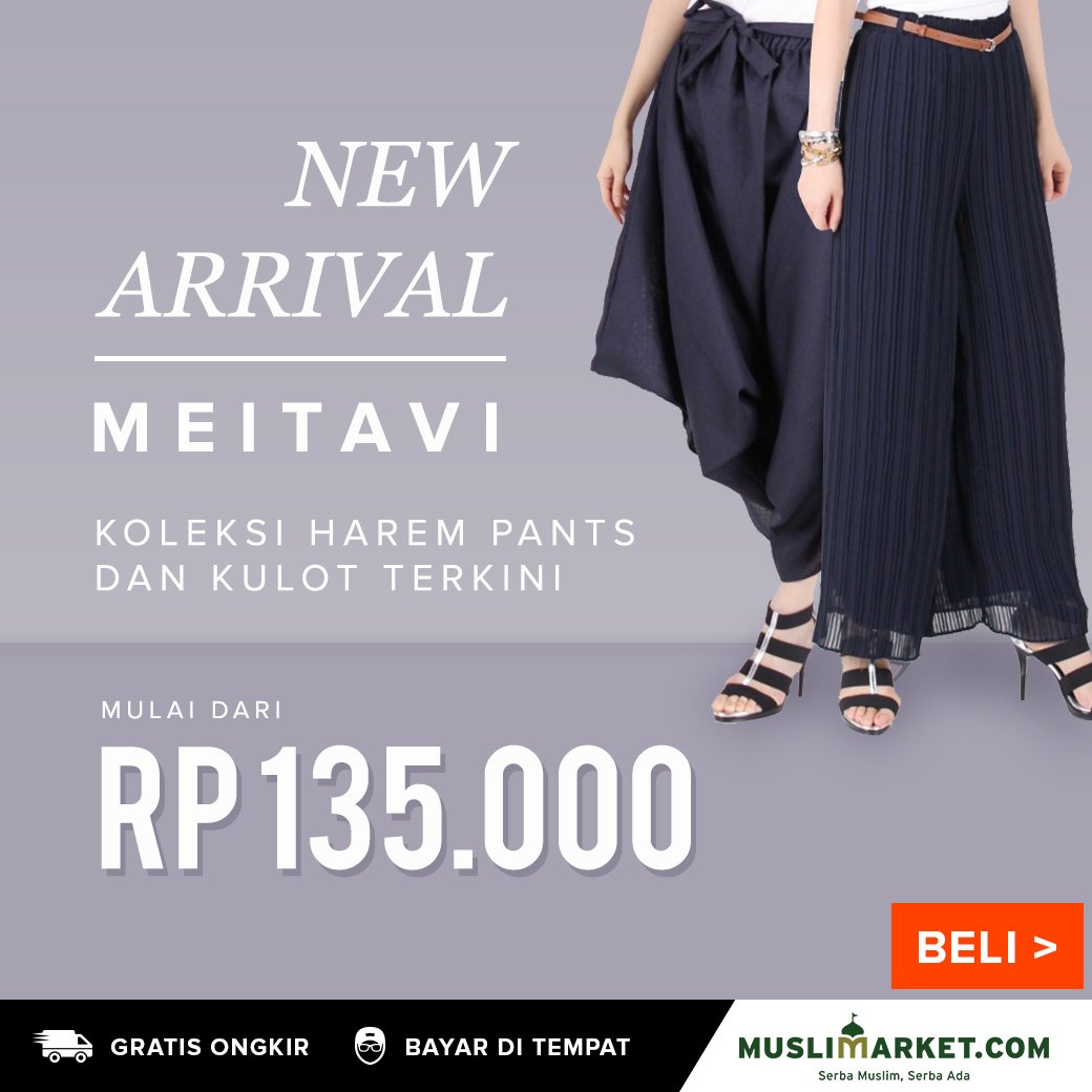 Koleksi Celana Kulot Terkini Dgn Harga Terjangkau Mulai dari Rp 135.000an!

Beli disini >> bit.ly/mmMeitavis