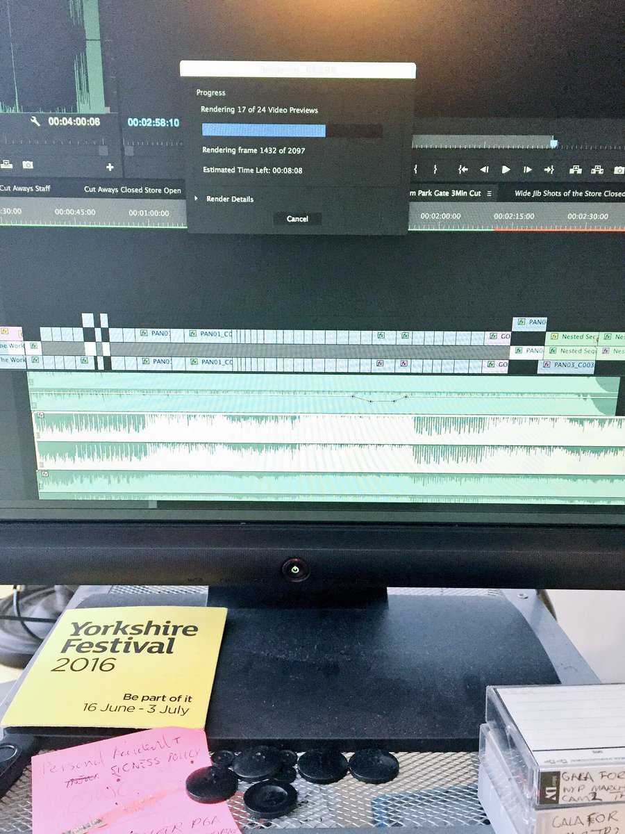PanopticalLtd's tweet image. Another day another render #yipeee @AdobePremiere @Adobe #filmmaking #Editingvibes @YorkshireFest #beapartofit