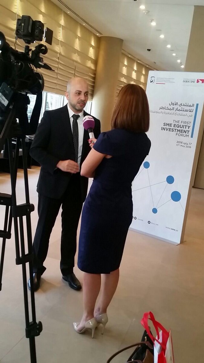 . <a href="/EssamDisi/">Dr Essam Disi</a> sharing the report findings with the <a href="/AlArabiya_Eng/">Al Arabiya English</a> <a href="/AlArabiya/">العربية</a> @Dubai_SME