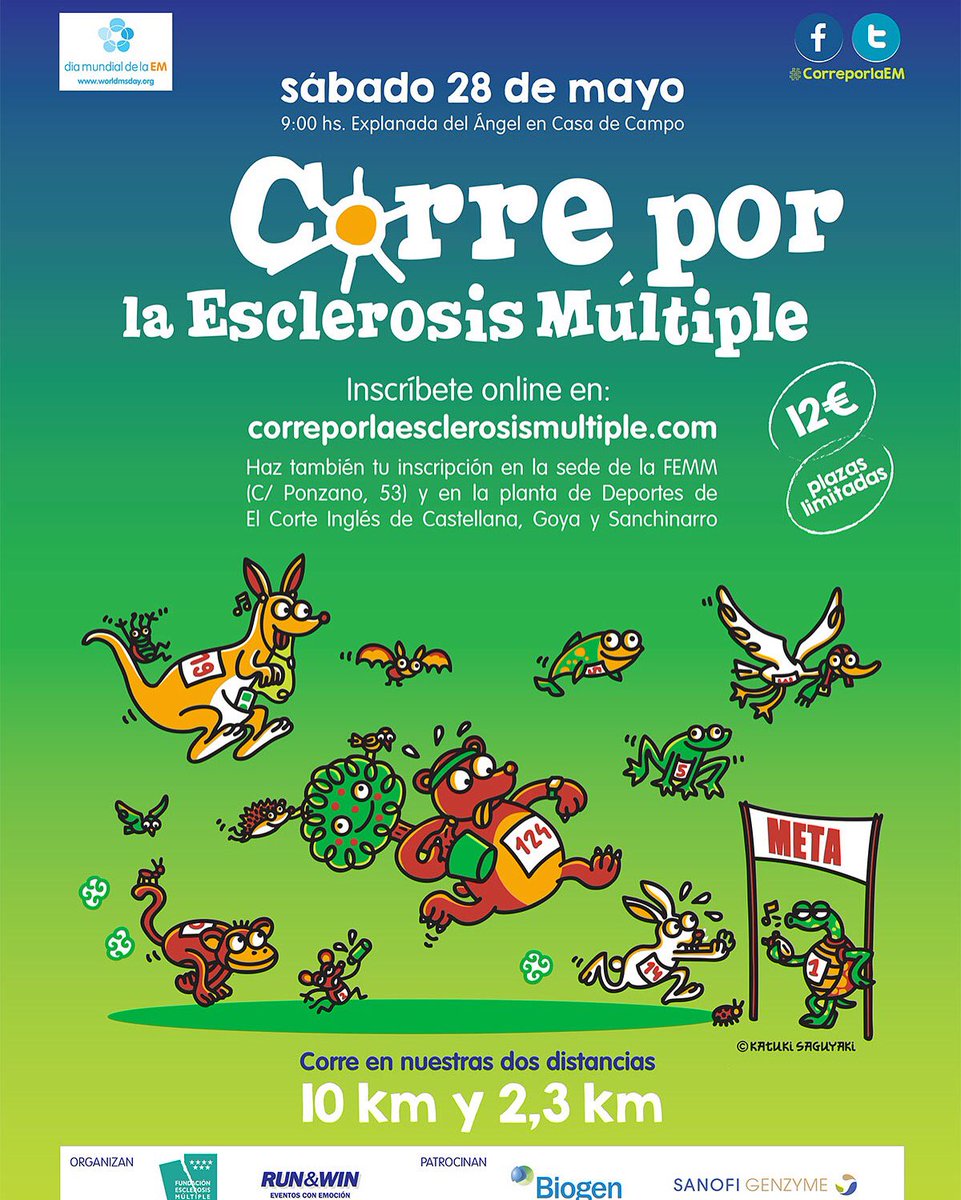 ¿Les echamos una mano? 28Mayo correporlaesclerosismultiple.com <a href="/esclerosiseme/">Esclerosis Múltiple</a> #correporlaEM femmadrid.org