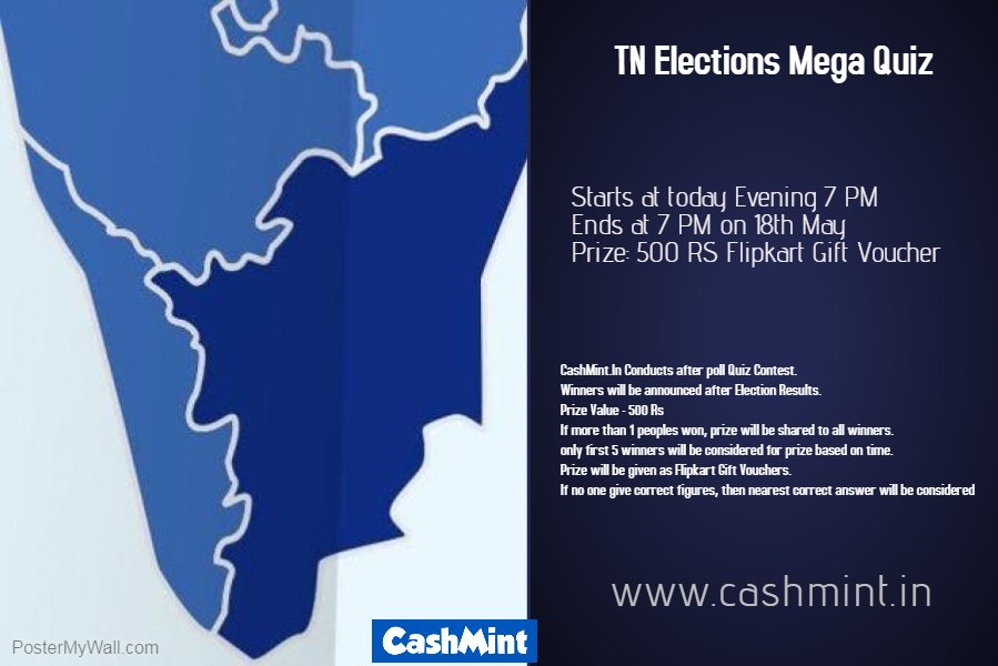 VALOR_ETP's tweet photo. Now its time for quiz contest and win prize..! :)   https://t.co/wbIEolZqHk  #Contest #tnelections2016 #IvotedTN https://t.co/BzSFe5W0TO