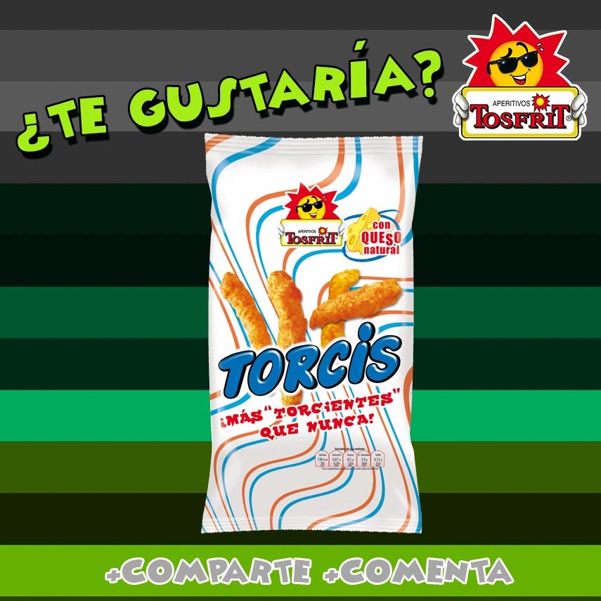 TosfritOficial's tweet photo. ¿Quieres un lote de #Torcis? Haz RT, síguenos, comenta con el hashtag #Torcis y sortearemos un lote entre todos 😋 https://t.co/U8rDwAEPJT