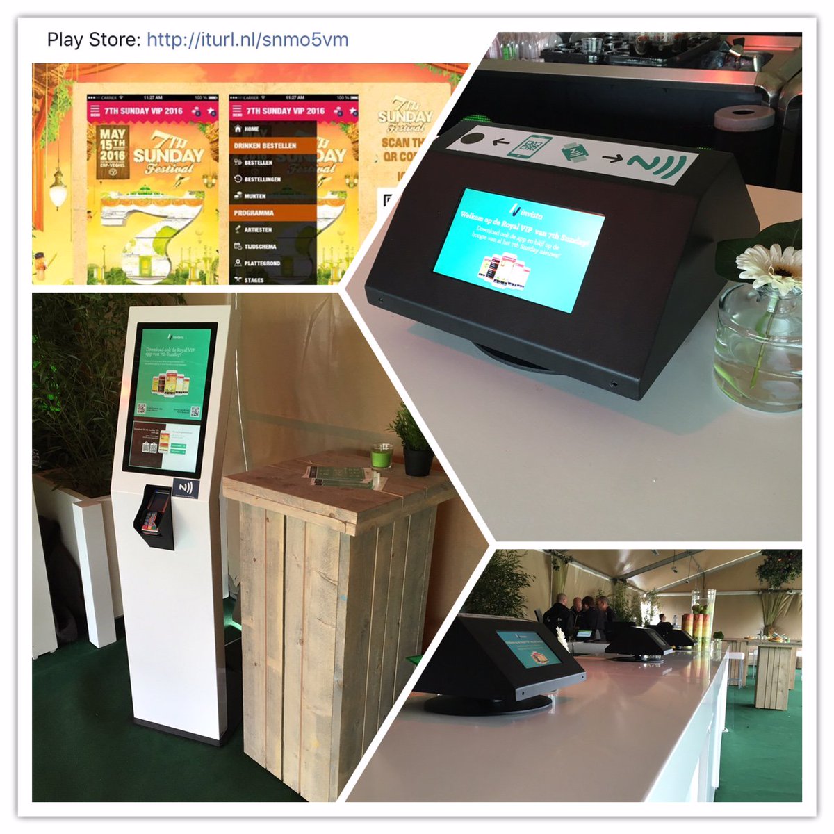 Invista_today's tweet photo. Guests of 7th Sunday Festival experienced the benefits of ordering and payment via our mobile app and NFC wristbands https://t.co/nFT5ZqlTa6