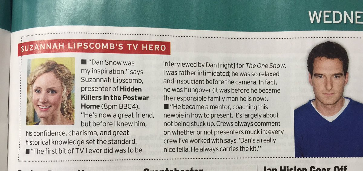 helen_purvis's tweet photo. Today's @RadioTimes features @sixteenthCgirl's new Hidden Killers, coming up on @BBCFOUR next Wednesday https://t.co/2h2Xv94Kz2