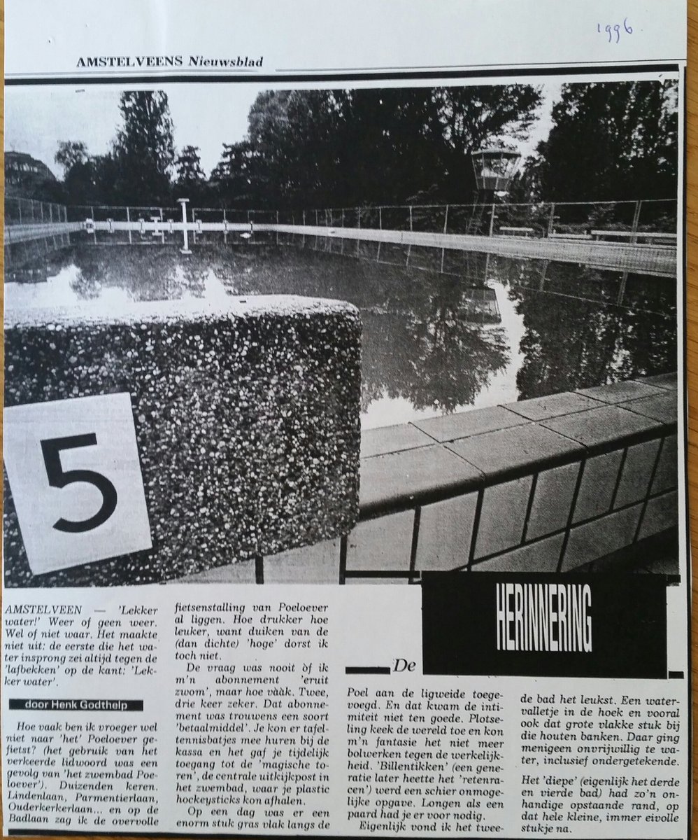GrissieG's tweet photo. Deze kwam ik tegen in de oude doos. Een #herinnering van 1996, nu #actualiteit. #Amstelveen #HenkGodthelp #Poeloever https://t.co/cRoeaxEVnv
