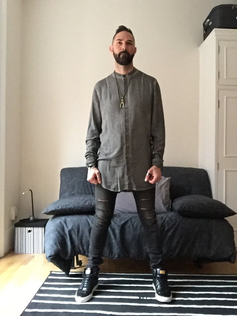 pauldarkbrown's tweet photo. You know what? In less than 2 weeks #seasonofghosts will be on stage again. Time to choose outfit #dividedgrey #hm https://t.co/S7deSHs7zB