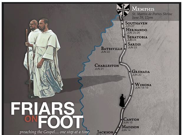 Dominican_Order's tweet photo. FRIARS ON FOOT: Preaching the Gospel…one step at a time -  https://t.co/FNGfAQ0pSE https://t.co/oc01GuyREr