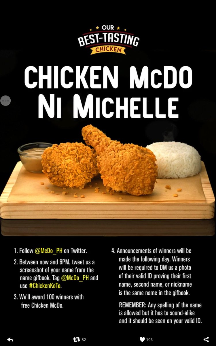 jmlangpo's tweet photo. @McDo_PH  #ChickenKoTo https://t.co/nBTkoRhG3s