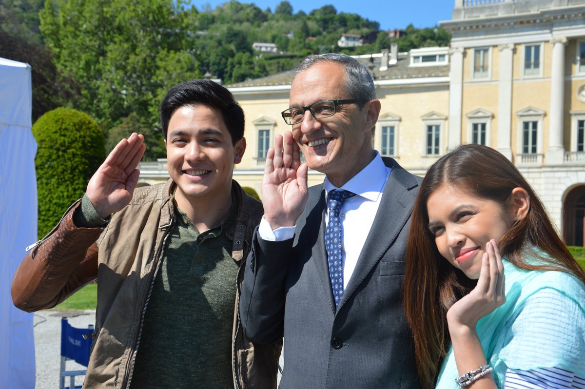 ComuneComo's tweet photo. Sono tornati! #ALDUBinITALYDay9 Di nuovo a #Como E con un 🌞 meraviglioso 😍 @DirekMike @aldenrichards02 @mainedcm https://t.co/AbMDtknziP