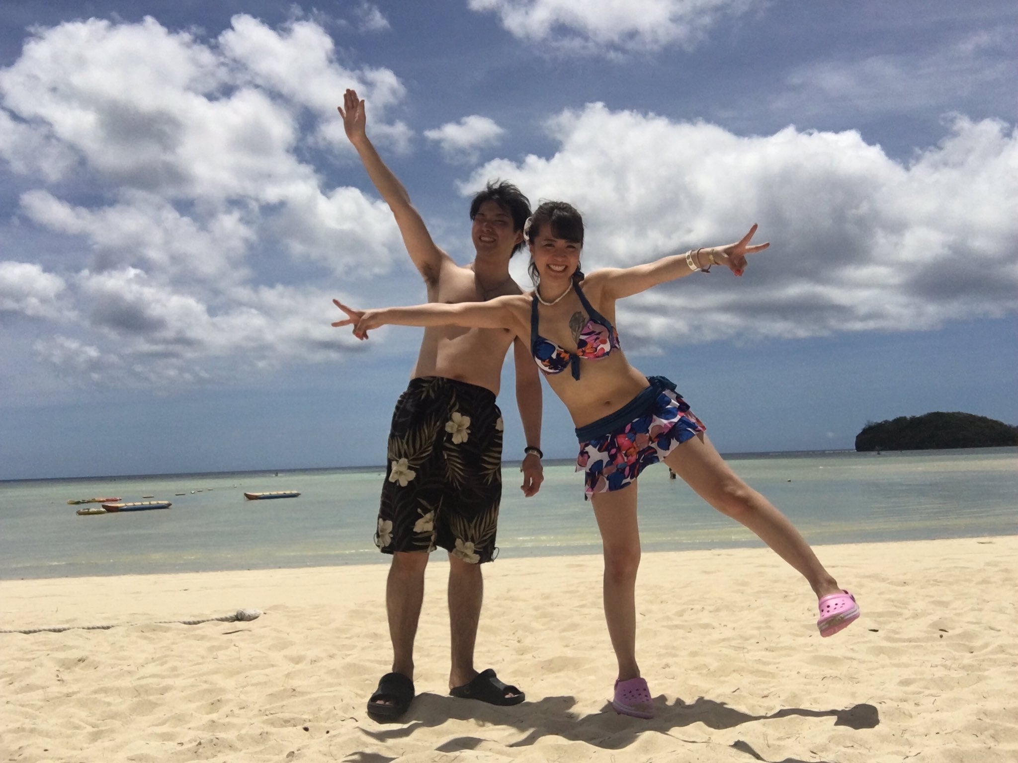 ゆきんこ ストレスフリー 海 自撮り棒 ビーチ 水着 ハネムーン 新婚旅行 新婚 グアム Guam Abc好きの新婚旅行 Teamabcと繋がりたい 痩せたい T Co Qk4hehwsdb Twitter