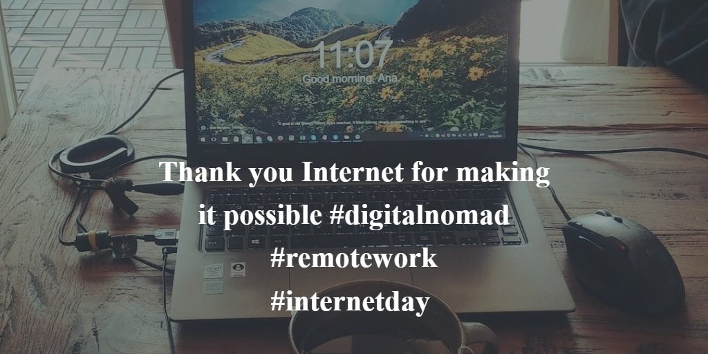 somanydesks's tweet image. Thank you Internet for making it possible #digitalnomad #remotework
#internetday