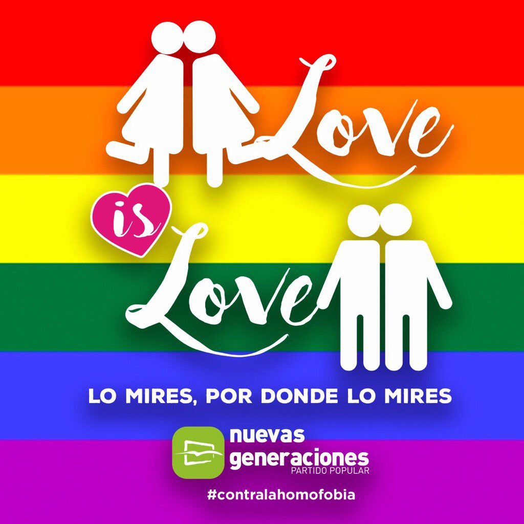 #ContraLaHomofobia Love is Love 💞👭👬