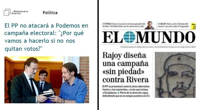 Schuma78's tweet photo. - ¡Podemos es un peligro para España!
- ¿Les atacamos, Mariano?
- No. #SinPiedad contra C's, q es el peligro para mí https://t.co/qm57Dzzk0I