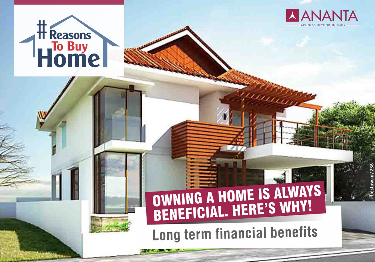 anantabuilder's tweet image. Owning a home offers the long-term benefits of security, equity and potential growth in personal wealth #Vadodara