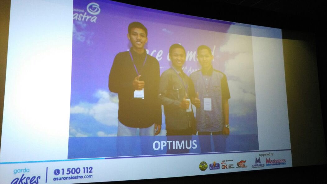 GardaOto's tweet photo. Inilah juara 3 Case Competition : Optimus dari @UTM_Campus #Z_Ideas #60BringPeace https://t.co/aIkeRi1b6n