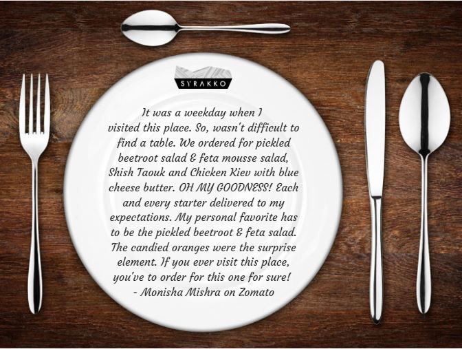 raskonda_16's tweet photo. OH MY GOODNESS indeed!
Read Monisha's full #review here : https://t.co/Dz9lJGcKU9
#syrakko #zomato https://t.co/RO7DoguENz