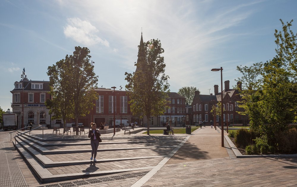 LDADesign's tweet image. Read more on our Public Realm work in Leicester:ow.ly/kdc7300hifa
