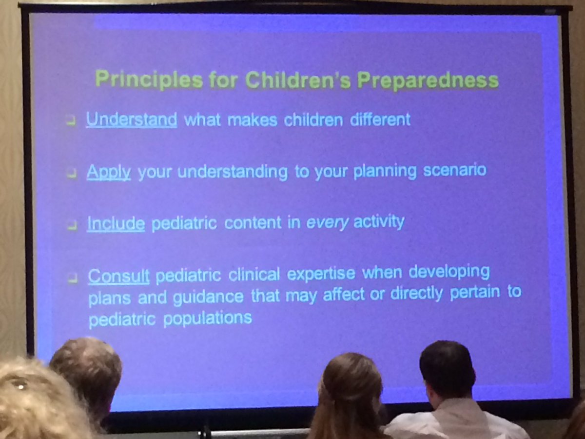 Principles for Children's Preparedness. Understand, Apply, Include and Consult. #VaPrep16