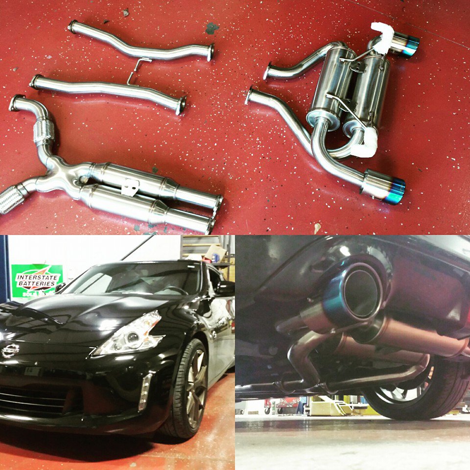 IAutomotiv's tweet photo. Custom 350z exhaust #Integratedauto https://t.co/q2FIVppiMO