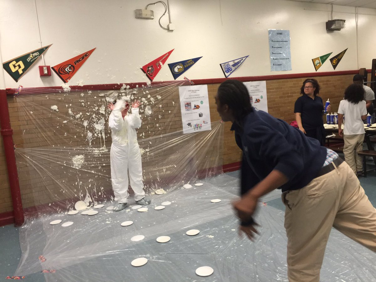 Hatch_tigers's tweet photo. 7th/8th grade scholars pie Mrs Park in the face if they had enough positive behavior points! @CamdenSchools https://t.co/6OnaVQ3vkO