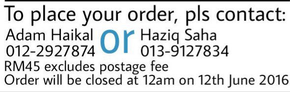 Lai lai siapa nak order baju #RAREFEST contact number abang2 encem kat bawah ni #GoRareOrNever #TakMoveOn