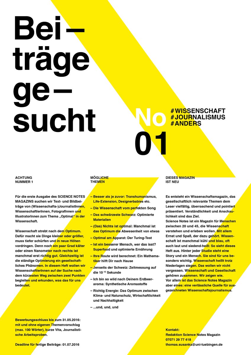 Wir suchen Dich und Deine Freunde: #journalismus #wissenschaft #anders Bitte und Danke für RTs!