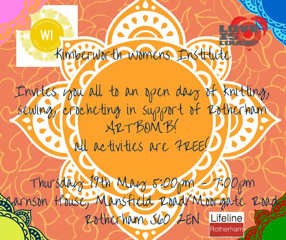 Calling all WIs! Open to all. Please bring any spare fabric, cotton, wool, felt, etc #rotherham #womensinstitute