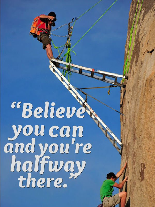 ApplicationsSms's tweet image. #Believe you can and you are #halfway #there.