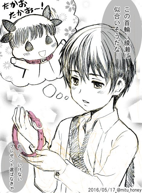 先週の12歳。の高尾さんの『ペットにネックレスは、あげない』発言がスゴすぎて首輪の間違いじゃ…とか思ったり、いや、プレゼント買いにいく途中で犬さん用の首輪を見てキュンときたとか、そういうの容易に想像できてしまうんですがー!?