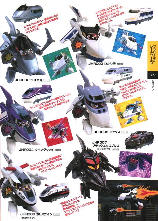 1995年の東京おもちゃショーで配布されたカタログより、まさにデビュー