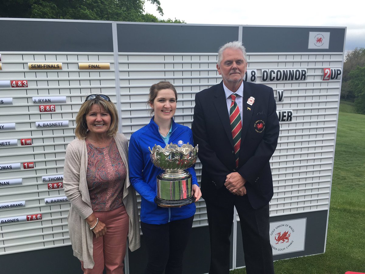 wales_golf's tweet photo. Successful defence! @kathoc21 with GUW President and @Cardiffgolfclub Ladies Captain Jackie Davies #GUWChamps https://t.co/z440N0mv7A