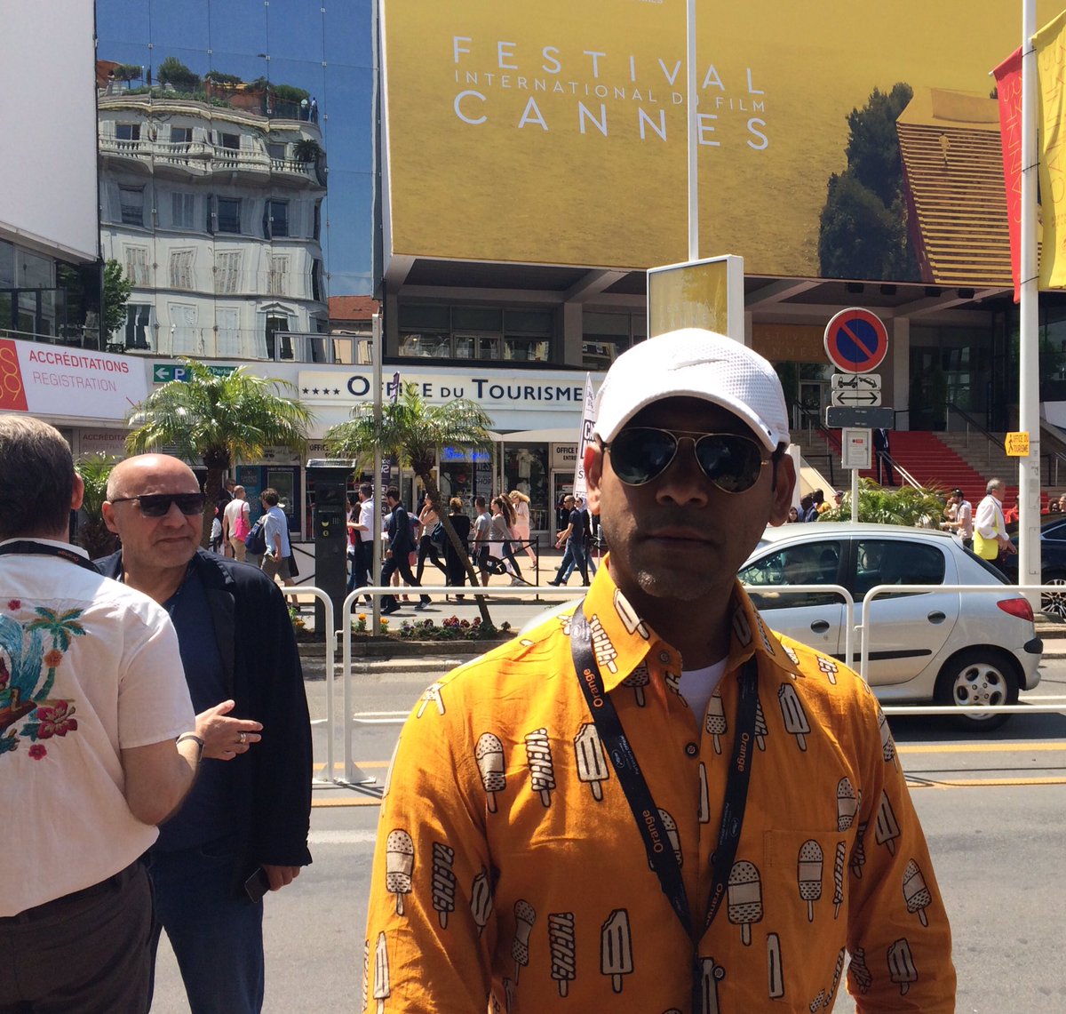 samitkakkad's tweet photo. 'The Candy Shirt' designed by @qohindia @deepajbv @Festival_Cannes @cannes @HalfTicketMovie https://t.co/x9aocaKgZh