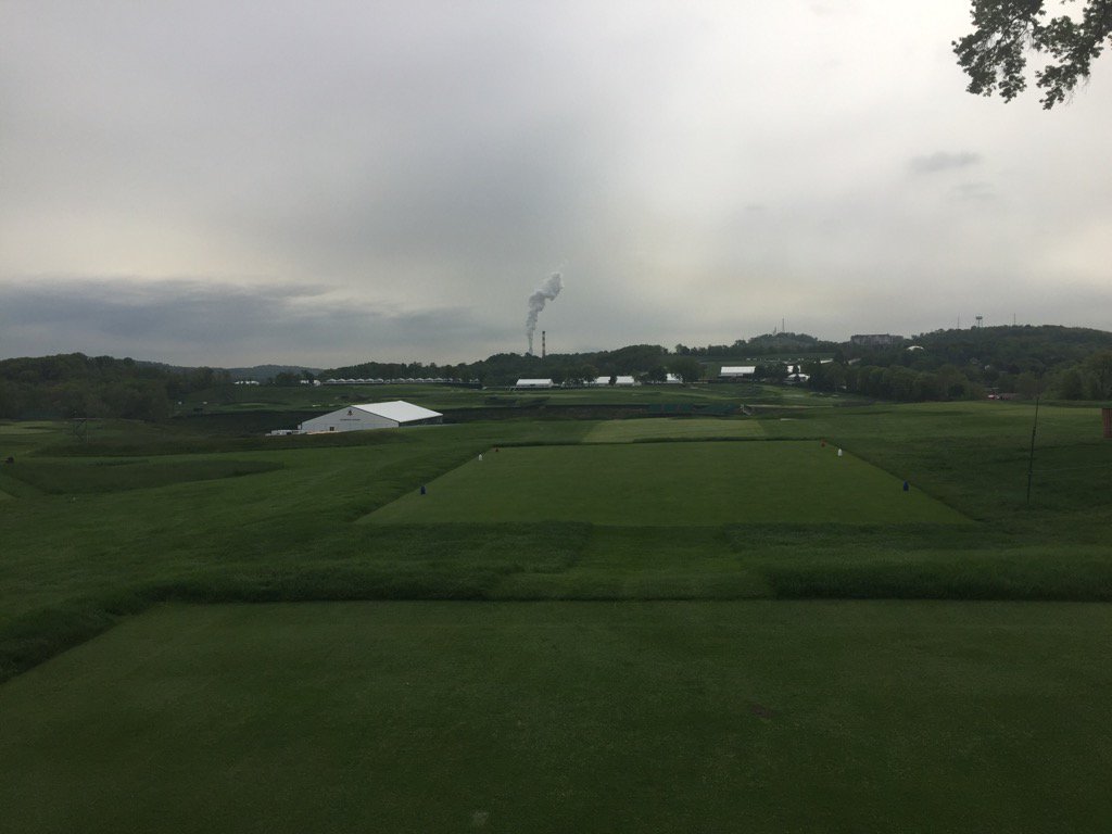 View from 10th tee at Oakmont. No trees!