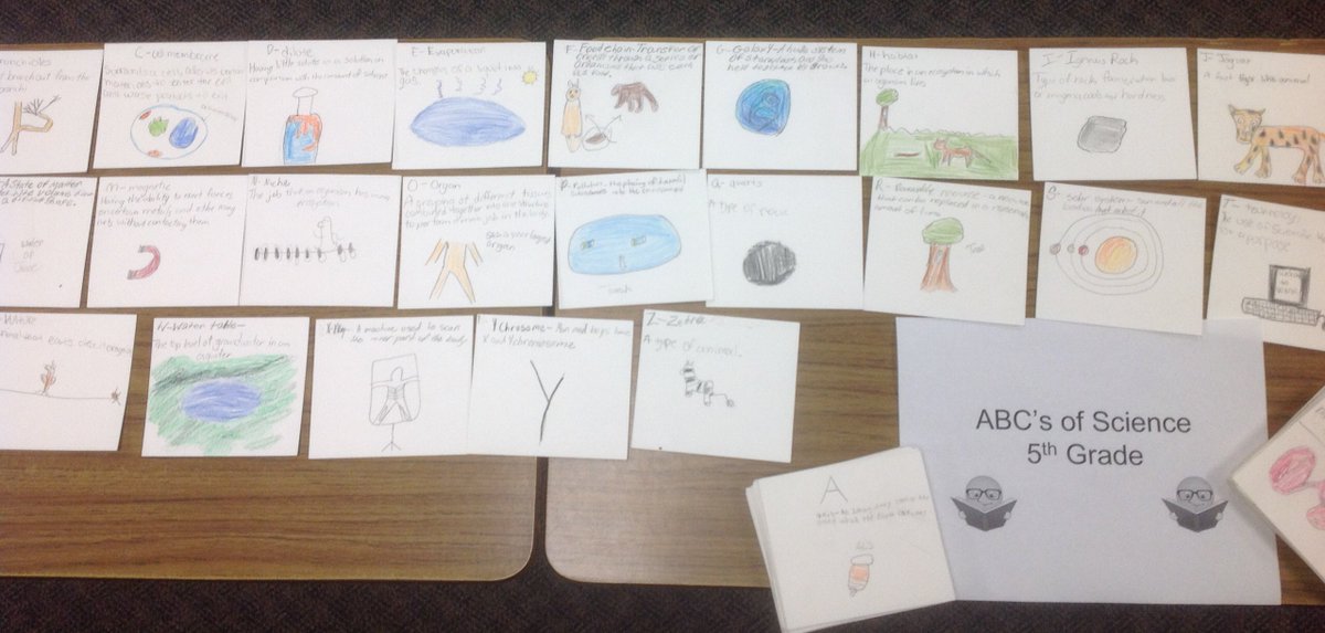 WaresFerry's tweet photo. MS Chunn's Gr 5 students worked in groups to create their own "A,B,C's of Science as a year end activity. https://t.co/Zee3BicWQp