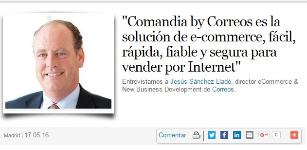 #DíadeInternet Entrevista Jesús Sánchez, director #eCommerce &amp; New Business Development ow.ly/iq51300hyix