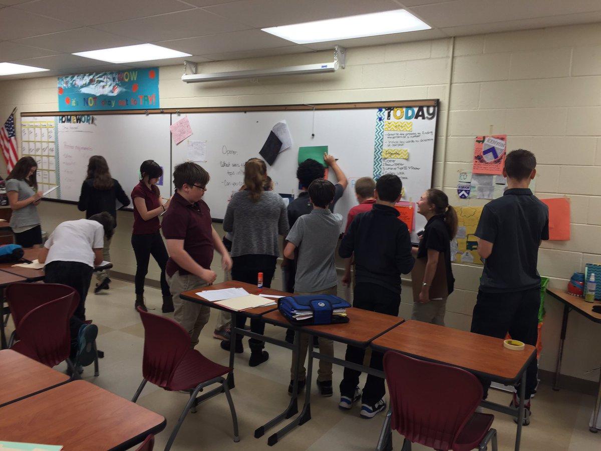 What would you do with a million dollars? Students doing a gallery walk through MDP! <a href="/Newark_Schools/">Newark City Schools</a> <a href="/wilson_middle/">Wilson Middle School</a>
