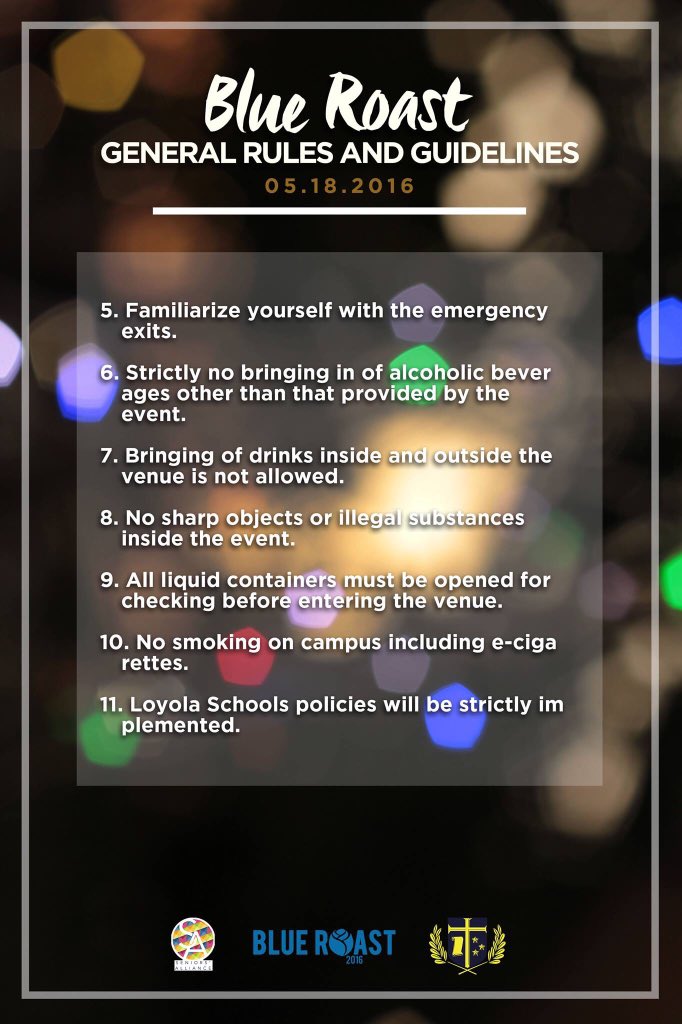 BlueRoast2016's tweet photo. Please be advised of the following rules and guidelines for Blue Roast 2016: Lumina. #BlueRoast2016 #Lumina https://t.co/H9NV50xAAV