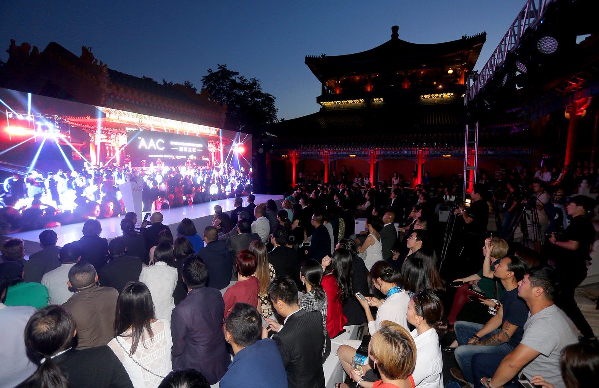 Hublot's tweet photo. Hublot partners with the 10th AAC Award Ceremony staged at the Jianfu Palace Garden inside the Palace Museum Beijing https://t.co/M5aqv1rgwY