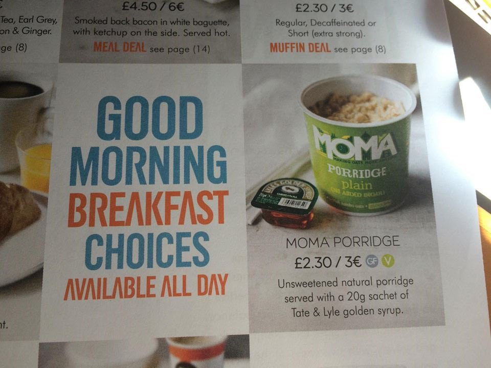 jcallejaltd's tweet image. @Moma Healthy Breakfast choices .Pour hot water and wait 5 minutes. #easyjetmagazine  #porridge  #highinfibre