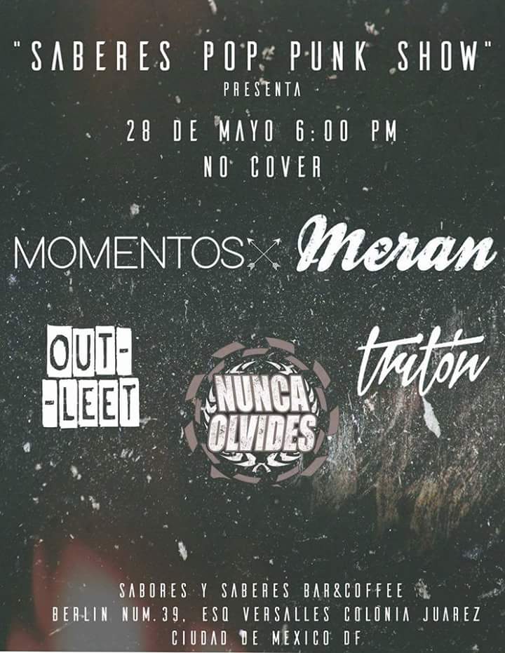 Outleet_MX's tweet photo. ¡Buenos días banda! ¿Ya vieron? Se vienen unos shows buenísimos👊👌 https://t.co/iJx0Vmu3s6