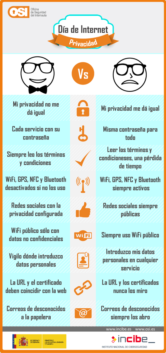 INCIBE's tweet photo. La #privacidad y el #DiadeInternet van este año de la mano #ddi2016  @diadeinternet 
https://t.co/WBZNIykOS2 https://t.co/mKuLTNoTG2