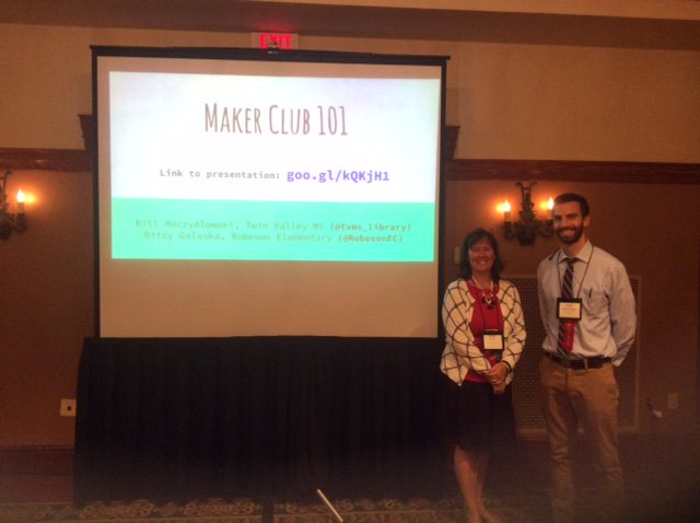 RobesonEC's tweet photo. Presented with colleague at #PSLA2016 on our Makerspaces. https://t.co/h8UcURlxVf