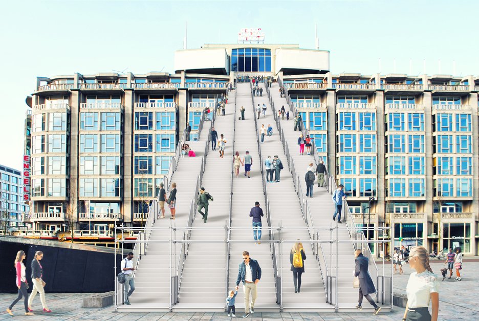 Giant staircase in #Rotterdam opens to the public.
Follow us for more pictures of #extraordinary staircases.
