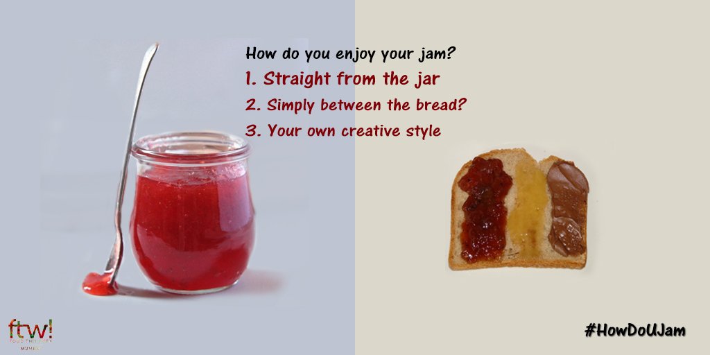 FoodThisWeek's tweet photo. Lets start the #HowDoYouJam contest. Here's our question…. 
@_star_anise @chefanees @FoodBloggerAI @foodofmumbai https://t.co/zUsvUx9a2F