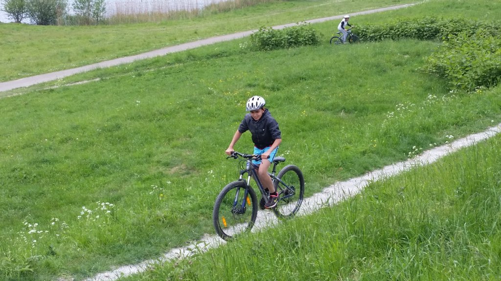 De dappere helden van de sportklas van het Globe College in actie op de Nedereindse Berg! #mountainbiken #geenangst
