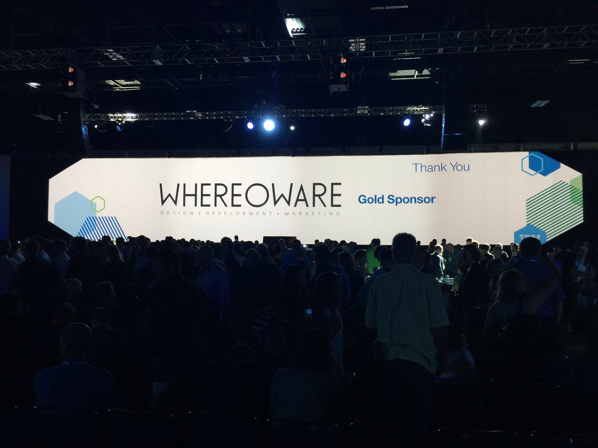 RuppertJMU's tweet photo. I know these guys! @whereoware #IBMAmplify https://t.co/g14VHDdN7D